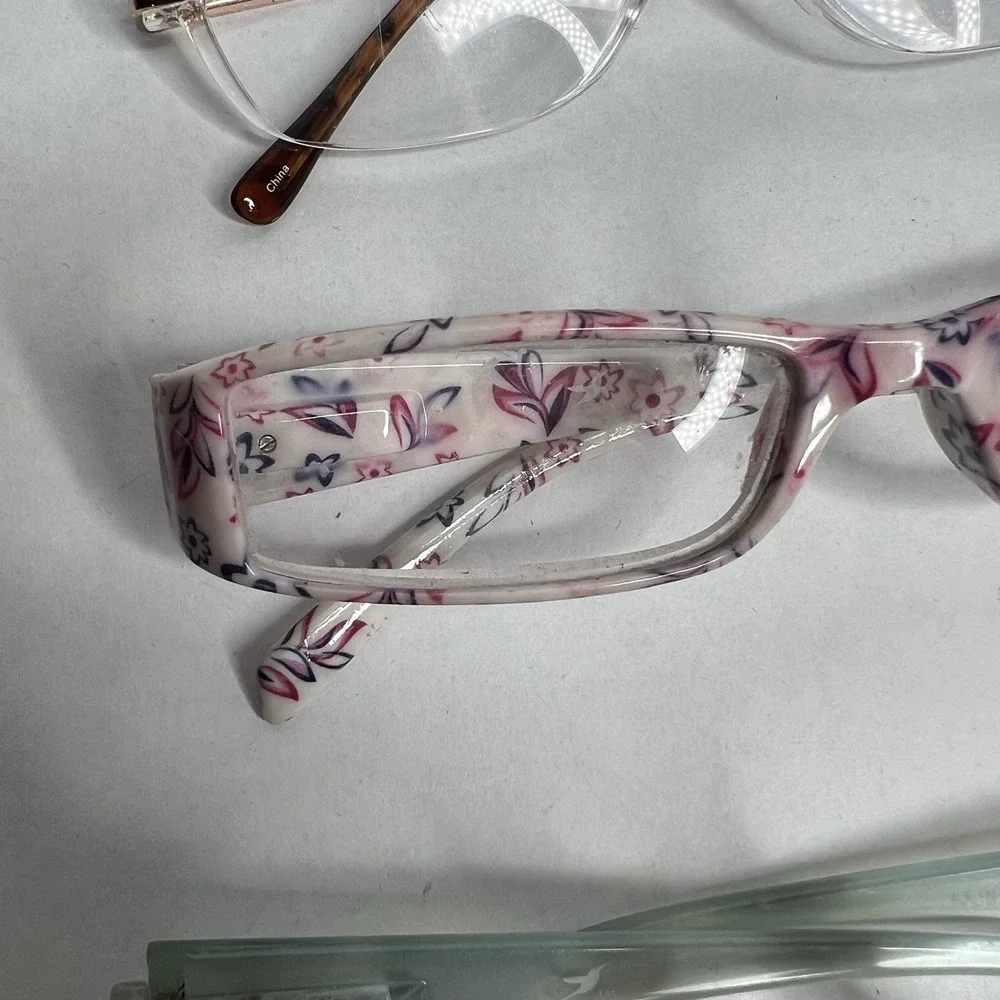 Eyeglasses‎ Reading 3.00 Eyewear Glasses Eyeglass Frames Lot 5 One 2.50 Strength